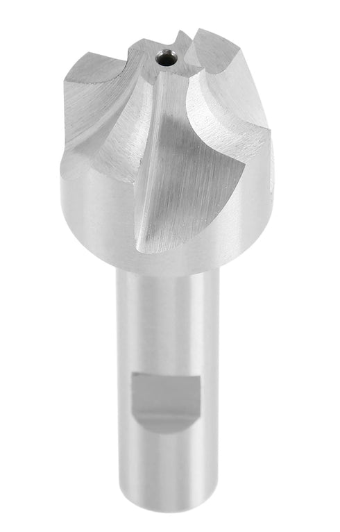 Accusize Industrial Tools HSS Corner Rounding End Mill - 1/4'' Radius, 1/2'' Shank, 1'' Diameter, 3-1/8'' OAL