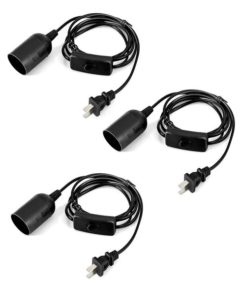 Extension Hanging Lantern Cord Cable, HESSION 5.9ft Lamp Cord -MAX 360W -