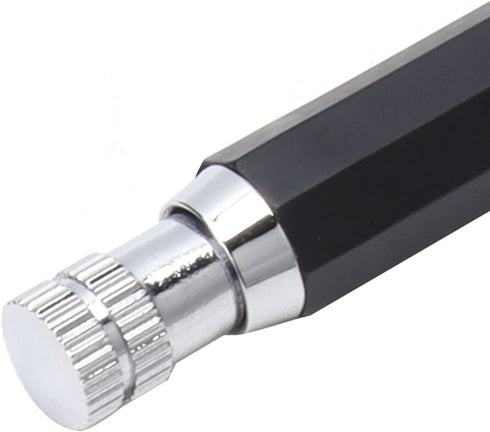Fdit Automatic Pencil Refill Size Active Pen, Steel Color Metal Coloring Pencil with 5.6Mm Leads
