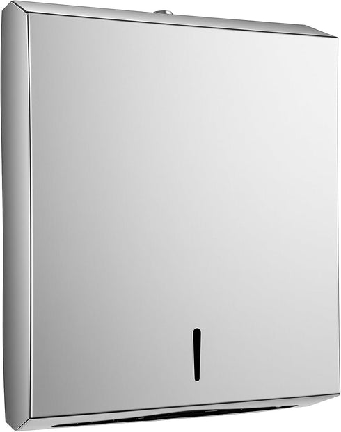 MSHHDK Commercial Paper Towel Dispenser Wall Mount Stainless Steel Paper Towel Holder with Lock Toilet Paper Napkin