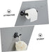 Set Retro Black Stainless Steel Towel Holder for Bathroom