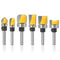 Mesee 6 Pieces Template Router Bit Set with Bearing, 1/4-Inch Shank Straight