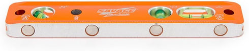 TLL049M 9", 3 Swanson Tool Co Savage Lightning Aluminum Torpedo Magnetic Illuminated Levels, Vials