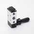 JIUWU 4H210-085 Way Pneumatic Air Hand Lever Operated Valve, Manual Control Valves Port 1/4 Inches