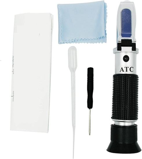 VGVGV 0-20% Brix Refractometer, Handheld Brix Refractometer Honey Fruit Sugar Solution Brix Optical Concentration Sugar