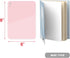 Pink Mini Desktop Whiteboard, 8x6 Inches Pure Glass - Small Slope Slick Desk White Board for Office Home Schooling