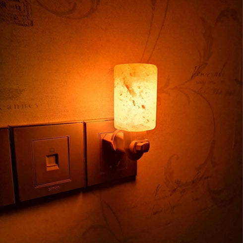 2 Pack, 360 4 Bulbs pursalt Himalayan Salt Lamp Plug in Night Light Degree Adjustable Wall Plug & Extra Replacement