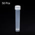 PATIKIL 10mL Plastic Test Tubes, 50 Pack Clear Screw Cap Frozen Container Storage for Laboratory Science