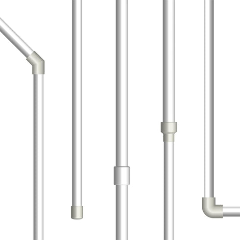 uxcell 4Pcs Pure Silicone Tubing, 32mm ID, 38mm OD, 0.33 Ft Transparent Hose for Water Air Pump, Household, Industry