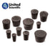 United Scientific RSTPK1 Premium Black Rubber Stoppers, Assorted Sizes, 1 Pound, Good for Sealing Bottles and Tubes