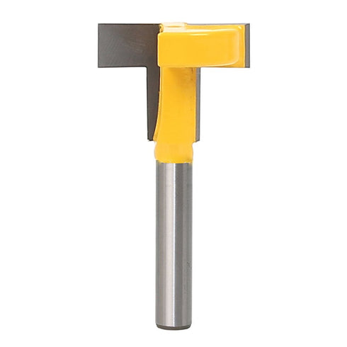 Yakamoz 1/4" Shank T-Slot Router Bit T-Track Slotting Carbide Wood Milling Cutter