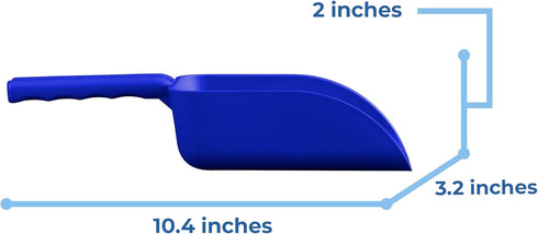 Vikan Remco 63003 Color-Coded Plastic Hand Scoop - 16 oz, BPA-Free Food-Safe Kitchen Utensils, Blue