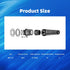 Strain Relief Cord Connector, CGELE 2 Pack NPT 1/2" Waterproof Cable Gland Cord Grip Spiral Adjustable Connector Strain Relief Cord Connectors Joints Nylon with Gaskets