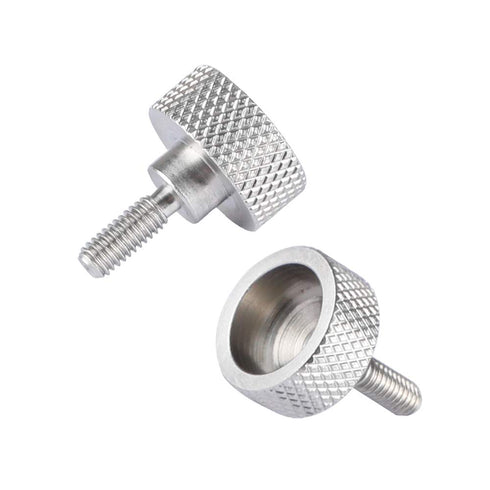 CAMVATE M4 Thumb Screw - Button Head Cap Screw Brass Nickel (2 Pieces) - 1988