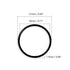Othmro 10Pcs Nitrile Rubber O-Rings, 0.05in Wire Dia 0.82in OD for Air Sealing, Black