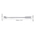MECCANIXITY Micro Lab Spoons Mixing Spatula End 5.91" Silver 201 Stainless Steel Powders Sampling Spoon for Laboratory Pack of 8