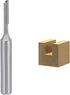 uxcell 4pcs Router Bit 1/4" Shank 1/8" Cutting Dia Single Straight Flute Carbide Tool for Woodworking Carpentry