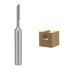 uxcell Router Bit 1/4" Shank, 1/8" Cutting Dia Single Straight Flute Carbide Tool for Woodworking, 2 Pcs