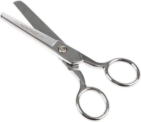 Klein Tools H445 Scissors, Made in USA, Safety Scissors for Thread, Yarn, Weaving and Knitting Mills for Right-Hand or Left-Hand Use, 5-Inch by Klein Tools