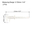 uxcell Vernier Caliper 150mm 6 Inch Metric Mini Double Scale Plastic Ruler Measuring Tool for Inside Outside Depth White 2pcs