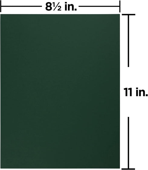 JAM PAPER Matte 28lb Paper - 105 gsm - 8.5 x 11 - Dark Green - 50 Sheets per Pack