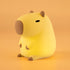 UNEEDE Cute Capybara Night Light, Novelty Animal Silicone Nursery Night Light Rechargeable Table Bedside Lamp