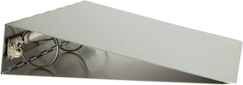 JAM PAPER Aluminium 2 inch Binders | Silver Aluminum 3 Ring Binder | Sold Individually