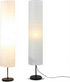 Rice Paper Floor Lamps, 37 Inch Lantern Lamps with Paper Shades, Rice