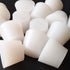 LGEGE White Tapered Shaped Solid Silicon Rubber Stopper - Lab Stopper 8# Size, 3 Pcs