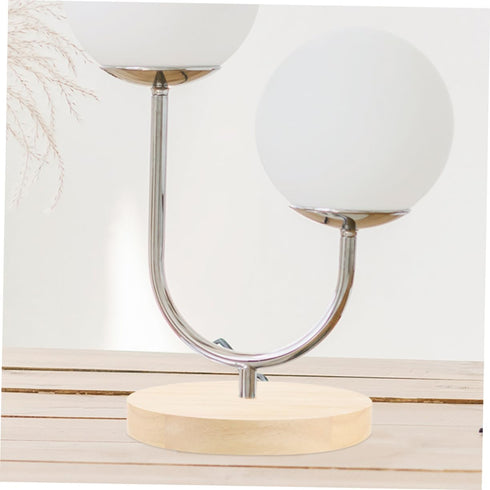 ABOOFAN Wooden Table Lamp Stand, Natural Wood Base Bedside Lamp, Round Solid Lamp Base for Repair
