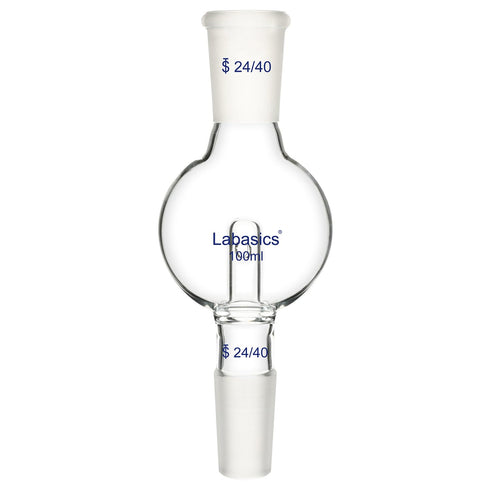 Borosilicate Glass Rotary Evaporator Bump Trap, 100 ml with 24/40 Standard Outer Upper Joint