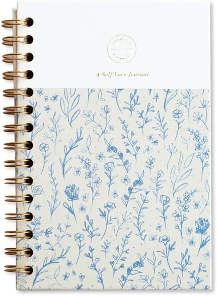 Promptly Journals A Self-Love Journal: 52 Weeks of Affirmation (Wildflower, Linen/Leatherette) | Stress Relief Journal
