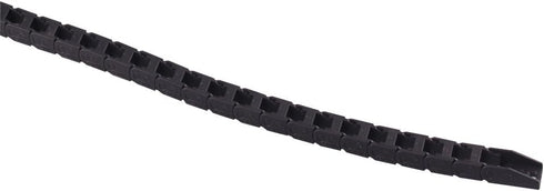 Machine Tool 7 x 7mm Semi Enclosed Type Plastic Towline Cable Carrier Drag Chain, Nested for CNC Machine Tools, Black