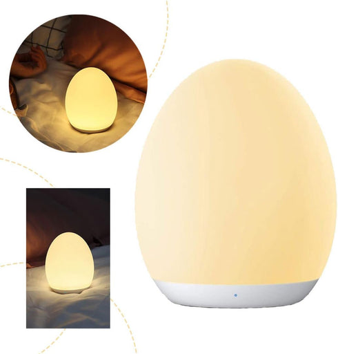 Nyutcwe USB Night Light, Smart Bedside Table Lamp Touch Control RGB Color Changing for Kids