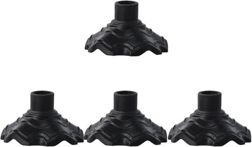 Generic 4Pcs Black(16mm) Camping Chair Foot Pads, Anti-Slip Base Protectors, Outdoor Folding Chair Leg Covers