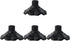 Generic 4Pcs Black(16mm) Camping Chair Foot Pads, Anti-Slip Base Protectors, Outdoor Folding Chair Leg Covers