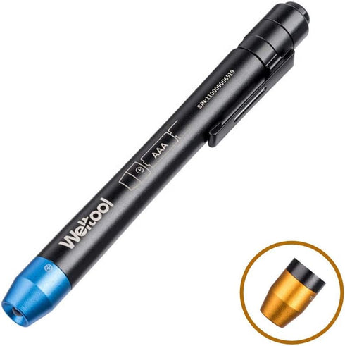 Weltool M6-BL EMS Medical Penlight, Soft Light with Pupil Gauge for Pocket Inspection Torch