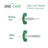 21Ga 3/4", 12'' 100 Sets, 5052 ONE-CARE x Lab Dispensing Accessories for Measuring, Butterfly, Tube. Hldr, Ergo-Shield
