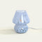 ONEWISH Mushroom Lamp Small Bedside Table Lamp-Nightstand Nightlight Dimmable Stepless, Translucent Glass