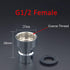 Faucet Quick Connector Adapter, Thead Connecting Faucet Aerator Adapter with Snap Quick Connector Fitting for Dishwasher Washing Machine (G1/2 Hose Thread) by TOOLSTAR