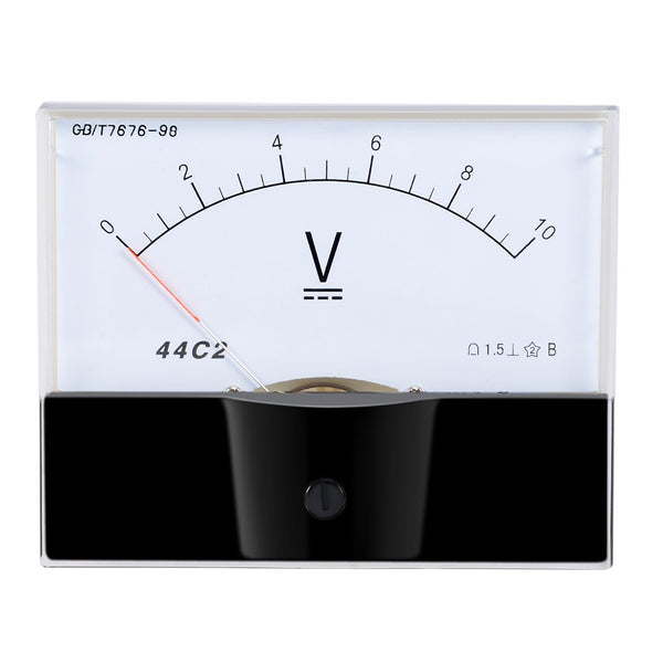 uxcell DC 0-10V Analog Panel Voltage Gauge, Volt Meter 44C2, 1.5% Error