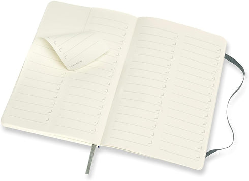 Moleskine PRO Notebook, Soft Cover, Large (5" x 8.25"), Forest Green, 192 Pages for Professional Project Planning