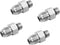 (4-PACK) 6400-06-04-O Hydraulic Hose Adapter Fitting 3/8" Male JIC x 1/4" Male O-Ring Boss