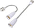 E27 Flexible Light Bulb Lamp Socket Adapter, Adjustable Edison Bulb Socket Extension for Home Light Fixtures