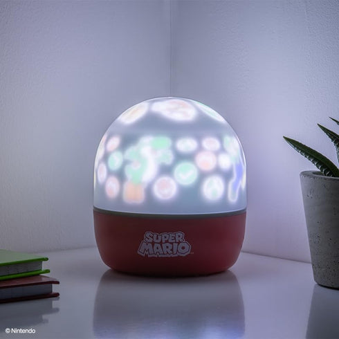 3 Paladone Super Mario Projection Light - Officially Licensed Nintendo Projector Lamp with Interchangeable Scenes