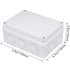 Zulkit Junction Box, ABS Plastic Dustproof Waterproof IP65 Universal Electrical Boxes, 5.9 x 4.3 x 2.8 inch