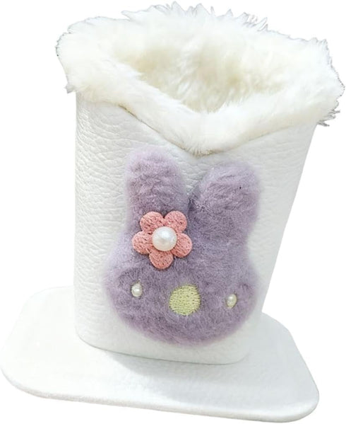 Kokiya Lined Eyeglass Holder Stand,Lovely,Sturdy,Modern,Anti Scratch Glasses Holder Stand Case for NightStand Home
