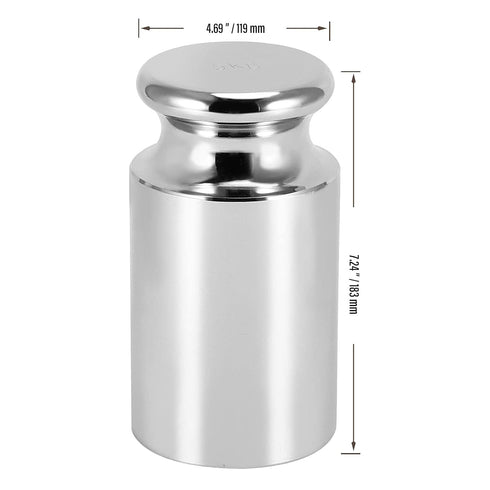 5 KG Calibration Weight, 5000g Precision Class M1 Steel Scale Calibration Weight with Chrome Finish