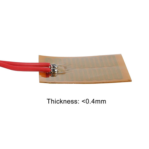 15pcs 30mmx40mm Film Heater Plate Adhesive Pad, PI Heating Elements Film 5V 1W Strip Heater