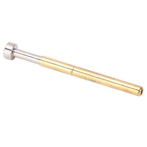 100pcs Pogo Pin Flat Head, PCB Testing Pogo Pin Pogo Pin Spring Test Probe Brass Material 2.36mm/0.1in Tube Diameter 34mm/1.3in PCB Testing Probes